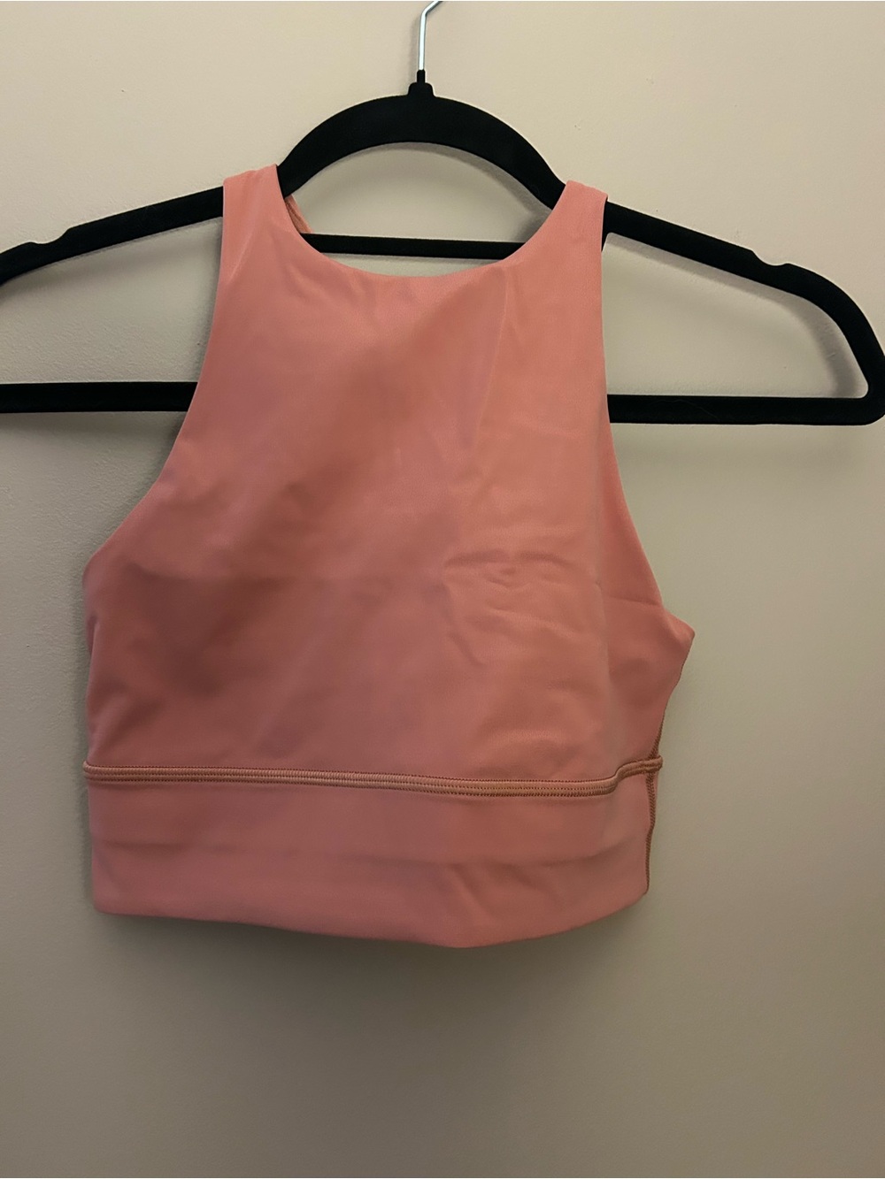 lululemon athletica High-Neck Cropped Tank Top - Coral Pink